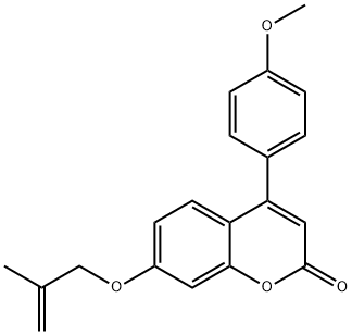 4-(4-methoxyphenyl)-7-(2-methylprop-2-enoxy)chromen-2-one,384361-35-7,结构式