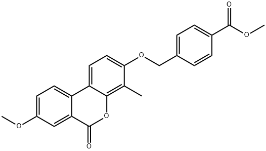 methyl 4-[(8-methoxy-4-methyl-6-oxobenzo[c]chromen-3-yl)oxymethyl]benzoate|