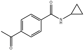 4-acetyl-N-cyclopropylbenzamide 结构式