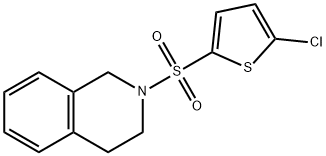 2-(5-chlorothiophen-2-yl)sulfonyl-3,4-dihydro-1H-isoquinoline Structure