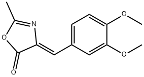 (4Z)-4-[(3,4-dimethoxyphenyl)methylidene]-2-methyl-1,3-oxazol-5-one Structure