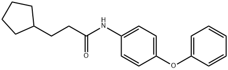 3-cyclopentyl-N-(4-phenoxyphenyl)propanamide Struktur