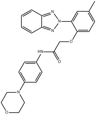 400070-02-2 2-[2-(benzotriazol-2-yl)-4-methylphenoxy]-N-(4-morpholin-4-ylphenyl)acetamide