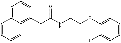 N-[2-(2-fluorophenoxy)ethyl]-2-naphthalen-1-ylacetamide Struktur