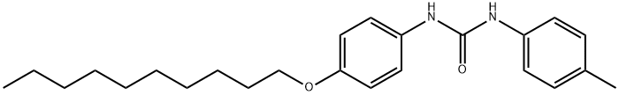 1-(4-decoxyphenyl)-3-(4-methylphenyl)urea Struktur