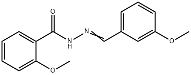 2-methoxy-N-[(E)-(3-methoxyphenyl)methylideneamino]benzamide Structure