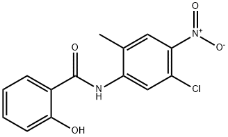 N-(5-chloro-2-methyl-4-nitrophenyl)-2-hydroxybenzamide Struktur