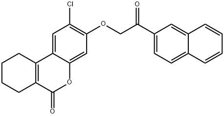 2-chloro-3-(2-naphthalen-2-yl-2-oxoethoxy)-7,8,9,10-tetrahydrobenzo[c]chromen-6-one,405918-52-7,结构式