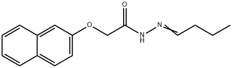 N-[(E)-butylideneamino]-2-naphthalen-2-yloxyacetamide Struktur