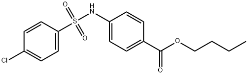 butyl 4-[(4-chlorophenyl)sulfonylamino]benzoate Structure