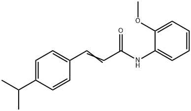 (E)-N-(2-methoxyphenyl)-3-(4-propan-2-ylphenyl)prop-2-enamide Structure