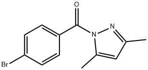 (4-bromophenyl)-(3,5-dimethylpyrazol-1-yl)methanone Structure