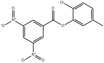 (2-chloro-5-methylphenyl) 3,5-dinitrobenzoate Structure