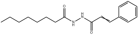 N'-[(E)-3-phenylprop-2-enoyl]octanehydrazide Structure