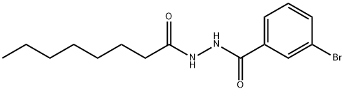 3-bromo-N'-octanoylbenzohydrazide Structure