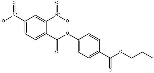 (4-propoxycarbonylphenyl) 2,4-dinitrobenzoate Struktur