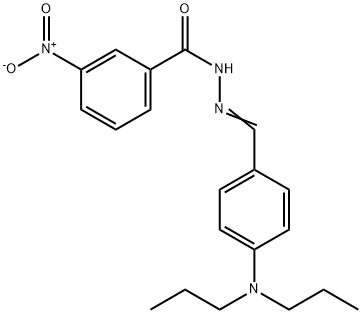 N-[(E)-[4-(dipropylamino)phenyl]methylideneamino]-3-nitrobenzamide,416871-25-5,结构式