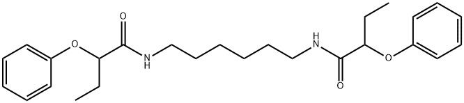 2-phenoxy-N-[6-(2-phenoxybutanoylamino)hexyl]butanamide Structure