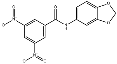 N-(1,3-benzodioxol-5-yl)-3,5-dinitrobenzamide Structure