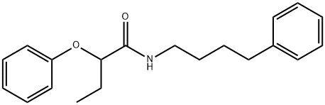 2-phenoxy-N-(4-phenylbutyl)butanamide 化学構造式