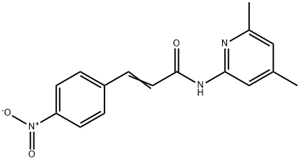 (E)-N-(4,6-dimethylpyridin-2-yl)-3-(4-nitrophenyl)prop-2-enamide Structure