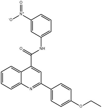 2-(4-ethoxyphenyl)-N-(3-nitrophenyl)quinoline-4-carboxamide 化学構造式