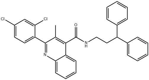 419559-12-9 2-(2,4-dichlorophenyl)-N-(3,3-diphenylpropyl)-3-methylquinoline-4-carboxamide