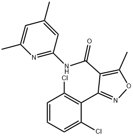 3-(2,6-dichlorophenyl)-N-(4,6-dimethylpyridin-2-yl)-5-methyl-1,2-oxazole-4-carboxamide Structure