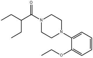 1-[4-(2-ethoxyphenyl)piperazin-1-yl]-2-ethylbutan-1-one 化学構造式
