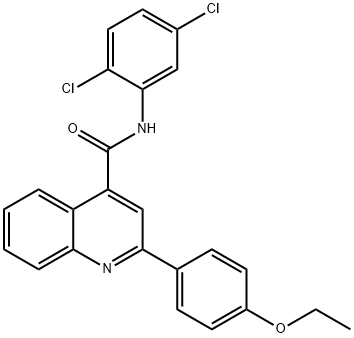 N-(2,5-dichlorophenyl)-2-(4-ethoxyphenyl)quinoline-4-carboxamide Struktur