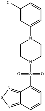 4-[4-(3-chlorophenyl)piperazin-1-yl]sulfonyl-2,1,3-benzothiadiazole Structure