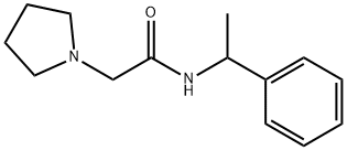 N-(1-phenylethyl)-2-pyrrolidin-1-ylacetamide Structure