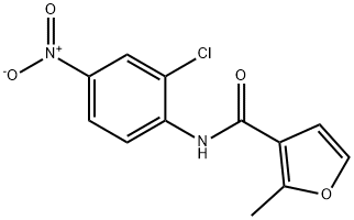 N-(2-chloro-4-nitrophenyl)-2-methylfuran-3-carboxamide 结构式