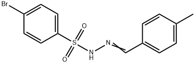 4-bromo-N-[(E)-(4-methylphenyl)methylideneamino]benzenesulfonamide 化学構造式
