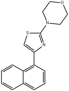 4-(4-naphthalen-1-yl-1,3-thiazol-2-yl)morpholine 结构式