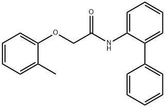 2-(2-methylphenoxy)-N-(2-phenylphenyl)acetamide Structure