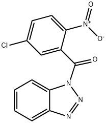 benzotriazol-1-yl-(5-chloro-2-nitrophenyl)methanone Structure