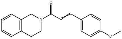 (E)-1-(3,4-dihydro-1H-isoquinolin-2-yl)-3-(4-methoxyphenyl)prop-2-en-1-one Structure