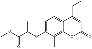 methyl 2-(4-ethyl-8-methyl-2-oxochromen-7-yl)oxypropanoate 结构式