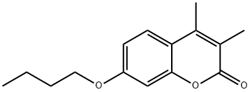 7-butoxy-3,4-dimethylchromen-2-one Struktur