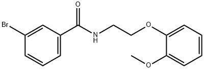 3-bromo-N-[2-(2-methoxyphenoxy)ethyl]benzamide Structure