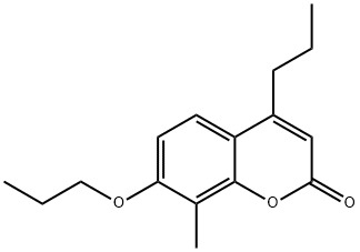 8-methyl-7-propoxy-4-propylchromen-2-one Structure