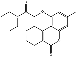 N,N-diethyl-2-[(3-methyl-6-oxo-7,8,9,10-tetrahydrobenzo[c]chromen-1-yl)oxy]acetamide Structure