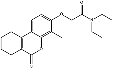 N,N-diethyl-2-[(4-methyl-6-oxo-7,8,9,10-tetrahydrobenzo[c]chromen-3-yl)oxy]acetamide Structure