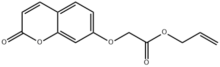 prop-2-enyl 2-(2-oxochromen-7-yl)oxyacetate 化学構造式