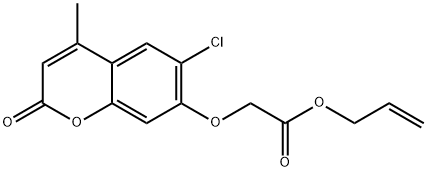 prop-2-enyl 2-(6-chloro-4-methyl-2-oxochromen-7-yl)oxyacetate Struktur
