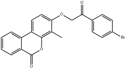 3-[2-(4-bromophenyl)-2-oxoethoxy]-4-methylbenzo[c]chromen-6-one,433240-57-4,结构式