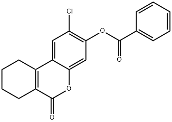 (2-chloro-6-oxo-7,8,9,10-tetrahydrobenzo[c]chromen-3-yl) benzoate Structure