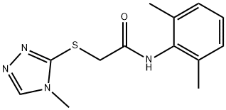 N-(2,6-dimethylphenyl)-2-[(4-methyl-1,2,4-triazol-3-yl)sulfanyl]acetamide Structure