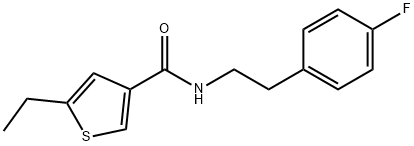 5-ethyl-N-[2-(4-fluorophenyl)ethyl]thiophene-3-carboxamide|